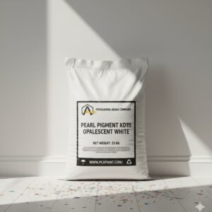 پرل سفید صدفی ته نقره‌ای KD111