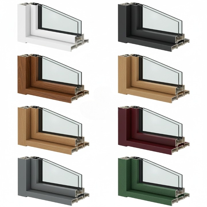 رنگ UPVC درب و...